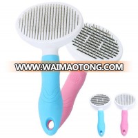 Pet Products Self-cleaning Stainless Steel Dog Brush For Grooming