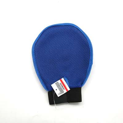 Customized Silicone Pet Cleaning and 9.5" Blue Pet Grooming Glove