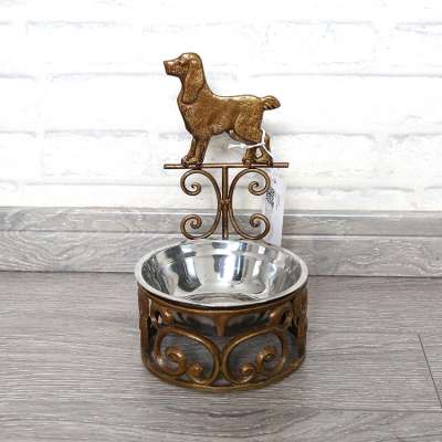 Wholesale Pet Feeding Bowl Metal Holder Metal Pet Bowl