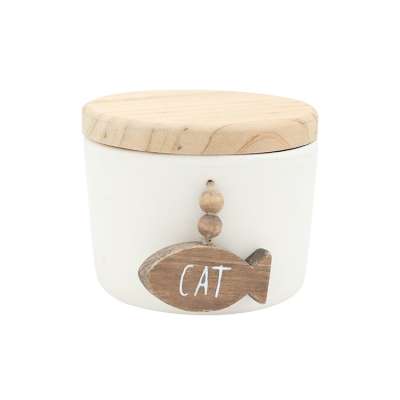 High Quality Pet Food Storage Pet Supplies Cat Small Ceramic Jar