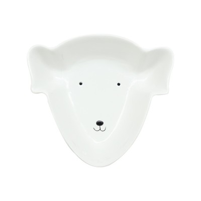 Whole Sale Pet Feeding Bowl Dog Shape Ceramic Pet Bowl