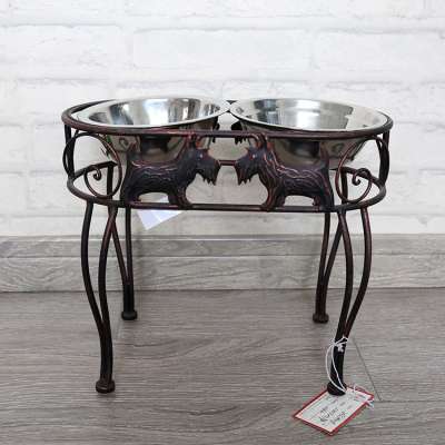 Wholesale Nice Quality Pet Feeding Bowl Metal Holder Metal Pet Bowl