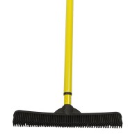 Rubber remover Broom with Squeegee Pet Hair Removal